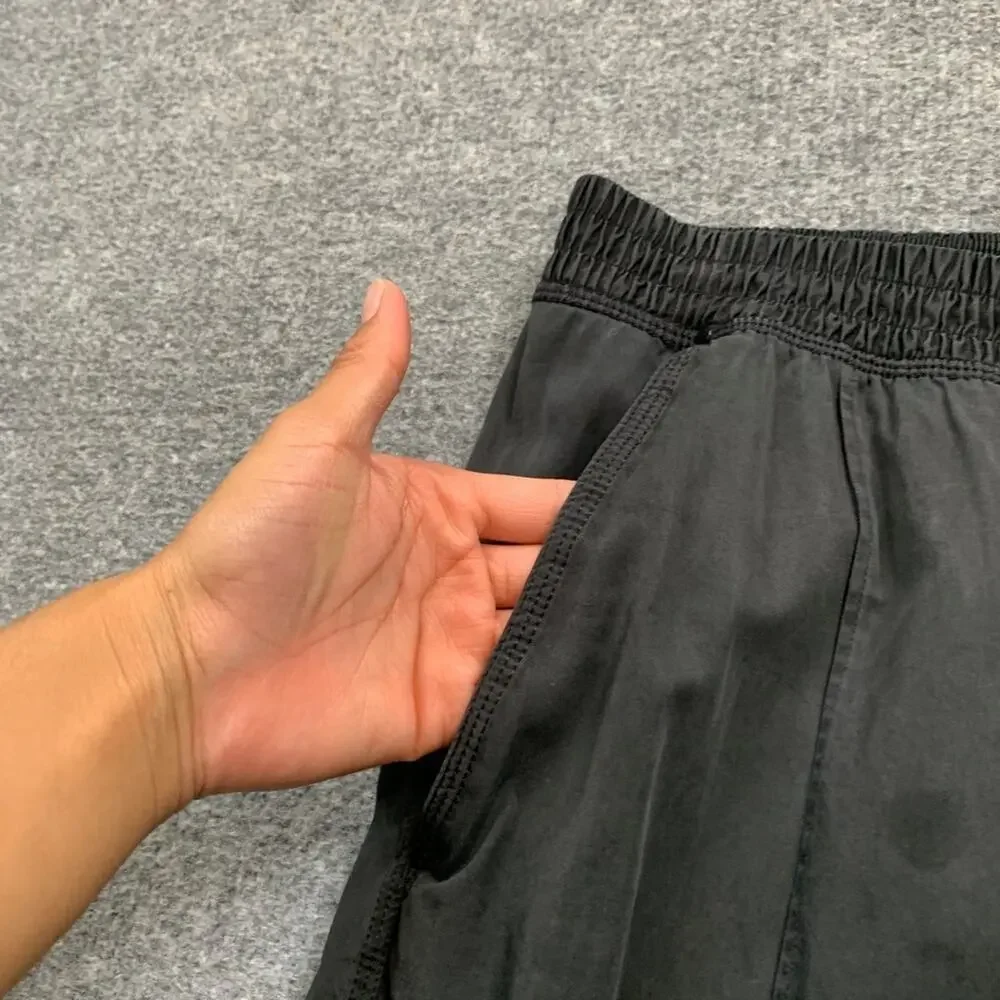 Lululemon Joggers Womens 8 Faded Black Mat To Street Elastic Waist Sweat Pants